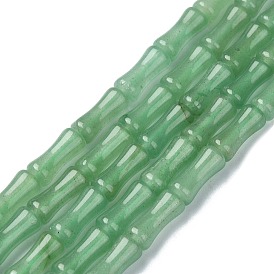 Natural Green Aventurine Beads Strands, Bamboo Stick