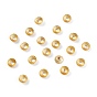 Rack Plating Brass Bead Cap, Long-Lasting Plated, Half Round, Apetalous