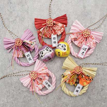 Бумажный японский венок сименава подвесные украшения для автомобиля, для украшения новогодней вечеринки