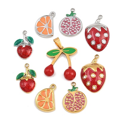 304 нержавеющей стальной эмали подвески, ионное покрытие, золотой / нержавеющая сталь цвета