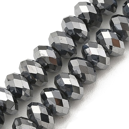 Терагерц каменные бусы пряди, граненые, рондель