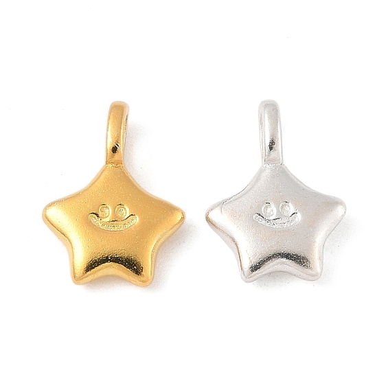 925 серебряные подвески в виде улыбающегося лица, с печатью 925