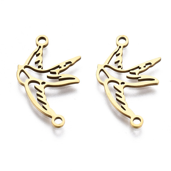201 Stainless Steel Link Connectors, Laser Cut, Bird