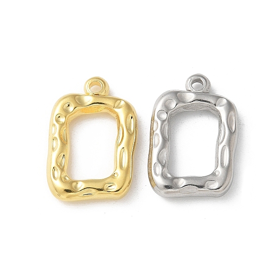 304 подвески из нержавеющей стали, ионное покрытие (ip), прямоугольник амулеты