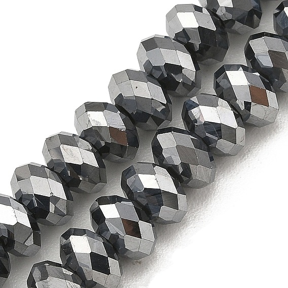 Терагерц каменные бусы пряди, граненые, рондель