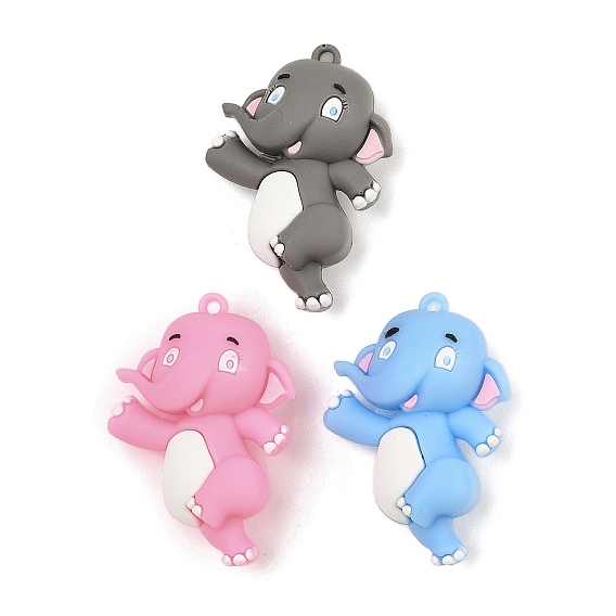 Большие пластиковые подвески, улыбающийся слон