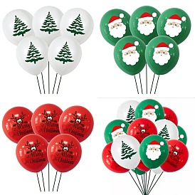 100 ballon gonflable en caoutchouc de thème de Noël de PCs, pour les décorations de maison de festival de fête