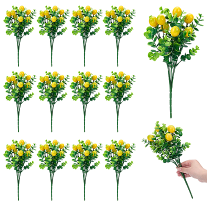 Plastic & Foam Lemon Artificial Simulation Eucalyptus, for Halloween Party Home Decorations