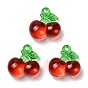Transparent Resin Fruit Pendants, Cherry Charms