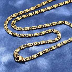 304 из нержавеющей стали lumachina цепи ожерелья