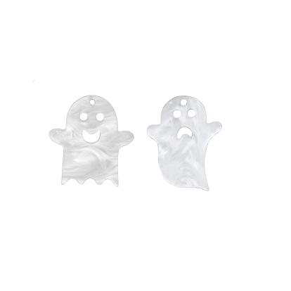 Halloween Theme Acrylic Pendants, Ghost