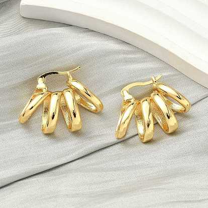 Спиральные латунные серьги-кольца, стойки покрытие, долговечный, без кадмия и без свинца