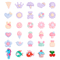 Opaque Resin Cabochon, Frosted, Mixed Shapes