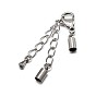 201 Stainless Steel Chain Extenders and 304 Stainless Steel Lobster Claw Clasps
