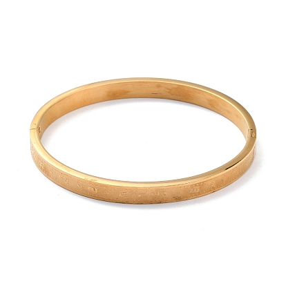 Ion Plating(IP) 304 Stainless Steel 12 Constellations Bangle for Women