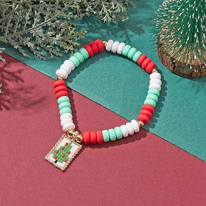 Wholesale Handmade Polymer Clay Beads Stretch Bracelets for Kids 