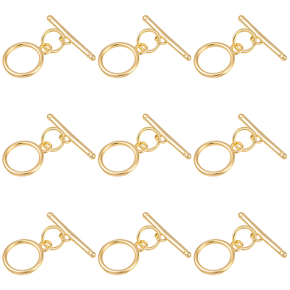 10 комплекты латунных застежек-тоглов, с прыжковых колец
