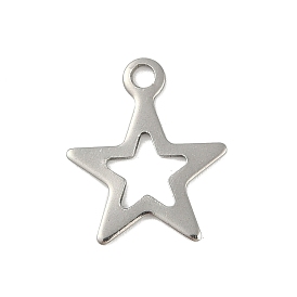 201 Stainless Steel Pendants, Star Charm