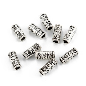 Tibetan Style Alloy Beads, Tube