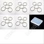 500Pcs 5 Style Iron Soldered Closed Jump Rings, Twisted Round, Diamond Cut Textured