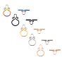PVD Vacuum Plating 304 Stainless Steel Toggle Clasps