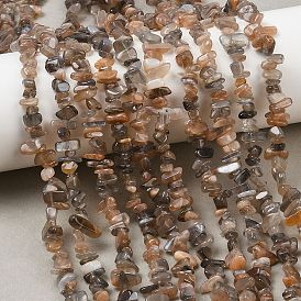 Нити натуральных бусин из нескольких лунных камней