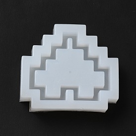 DIY Pixel Heart Quicksand Silicone Molds, Resin Casting Molds, For UV Resin, Epoxy Resin Craft Making
