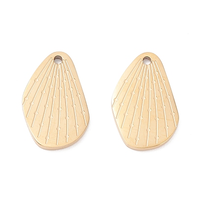 Ion Plating(IP) 316 Surgical Stainless Steel Charms, Wing