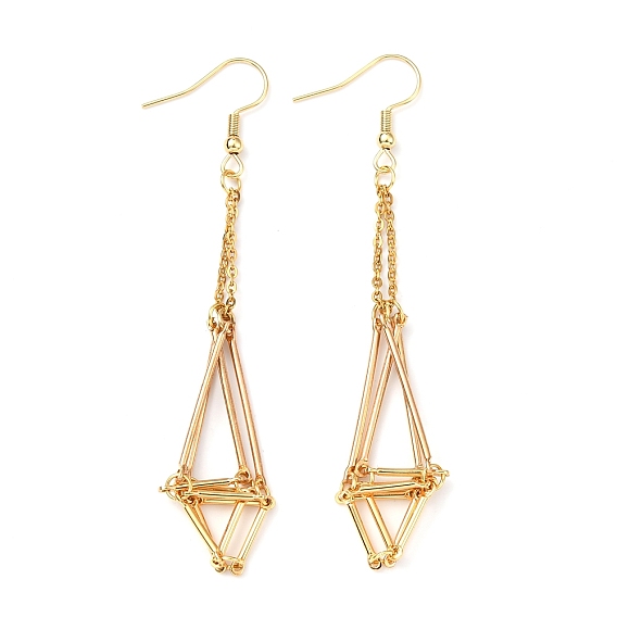 Латунные крючки для сережек с подносом, пустой мешочек для макраме, держатель для бусин, настройки для сережек