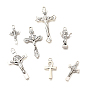 Сплавочные подвески тибетского стиля, без кадмия и без свинца, амулеты крест/распятие