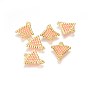 MIYUKI & TOHO Handmade Japanese Seed Beads Links, Loom Pattern, Triangle
