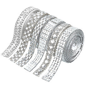 6 ярды 6 стиль горячая фиксация стразы, самоклеящаяся смола со стразами, хрустальная лента для шитья со стразами, аксессуары для костюма