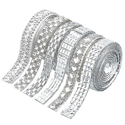 6 ярды 6 стиль горячая фиксация стразы, самоклеящаяся смола со стразами, хрустальная лента для шитья со стразами, аксессуары для костюма