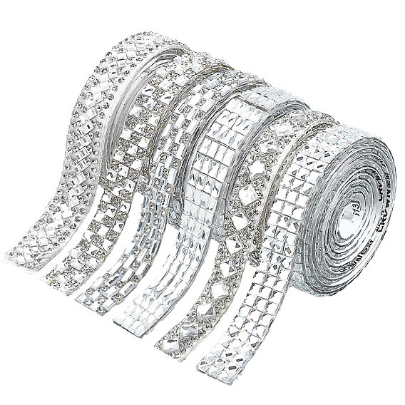 6 ярды 6 стиль горячая фиксация стразы, самоклеящаяся смола со стразами, хрустальная лента для шитья со стразами, аксессуары для костюма