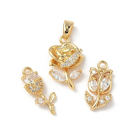 Латунные микро проложить кубического циркония подвески, , без никеля 