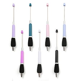 Plastic Ball-Point Pen, Beadable Pen, for DIY Personalized Pen with Jewelry Bead