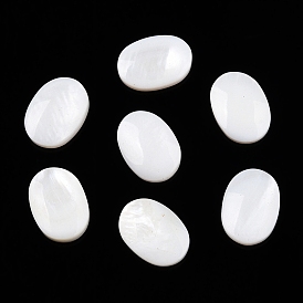 Natural Freshwater Shell Cabochons, Oval