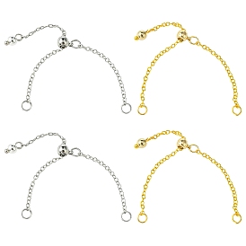 4 шт 2 цвета регулируемые латунные цепочки для пальцев изготовление колец