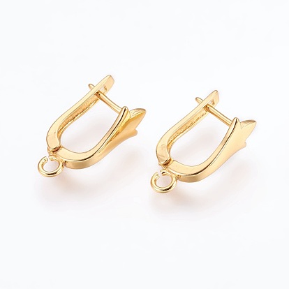 Латунные серьги обруча