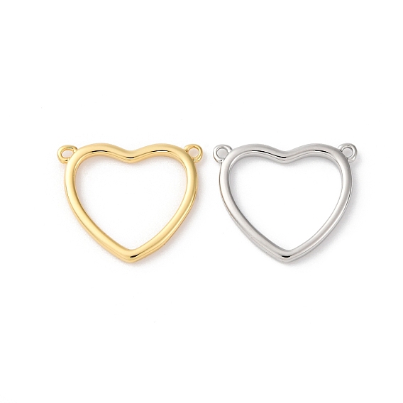 Подвески из латуни, без кадмия, без никеля и без свинца, сердечные ссылки