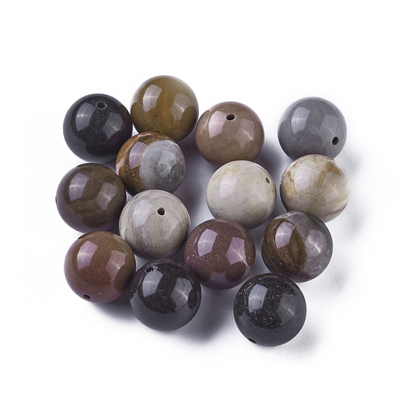 Natural Imperial Jasper Beads, Round