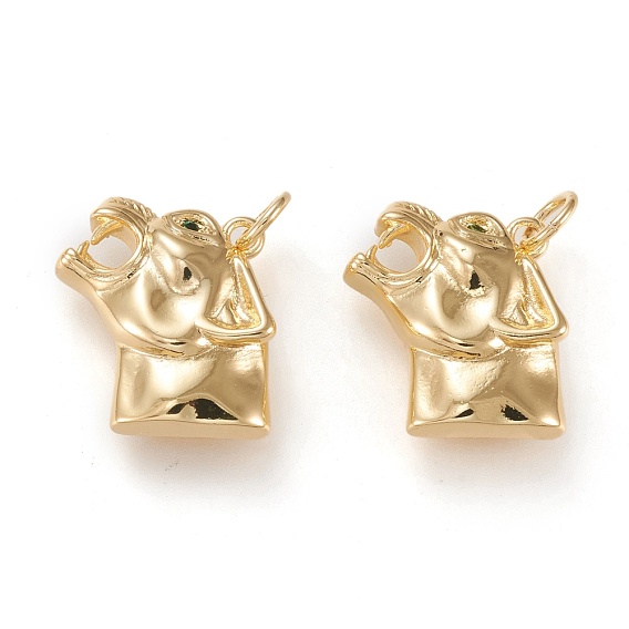 Латунные микро проложить кубического циркония подвески, долговечный, форма головы тигра