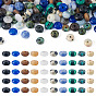 300Pcs 10 Styles Natural & Synthetic Mixed Stone Beads, Rondelle, Mixed Dyed and Undyed