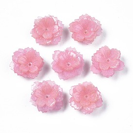 Des perles en plastique, fleur
