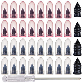 40шт 2 размер стальные вакуумные гвозди для ремонта шин, винтовые заглушки для шин, инструменты для быстрого ремонта проколов самообслуживания, с 1 стальной отверткой