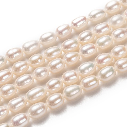 Нити из натурального культивированного пресноводного жемчуга, рис