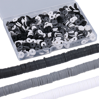 3 нити 3 цвета плоские круглые бусины из полимерной глины ручной работы, диск хейши бусины для гавайских серег браслет ожерелья ювелирных изделий