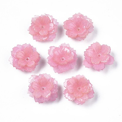 Des perles en plastique, fleur