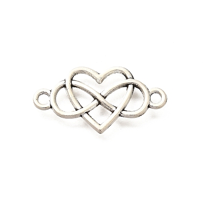 Подвески-шармы в виде бесконечного сердца из сплава в тибетском стиле, без кадмия и без свинца