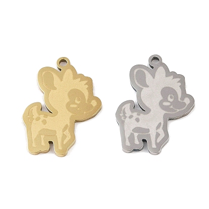 201 Stainless Steel Pendants, Deer Charm